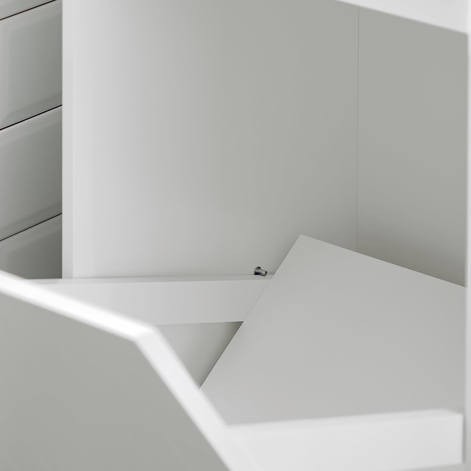 SoBuy BZR110-W, Laundry Cabinet Laundry Chest Bathroom Storage Cabinet