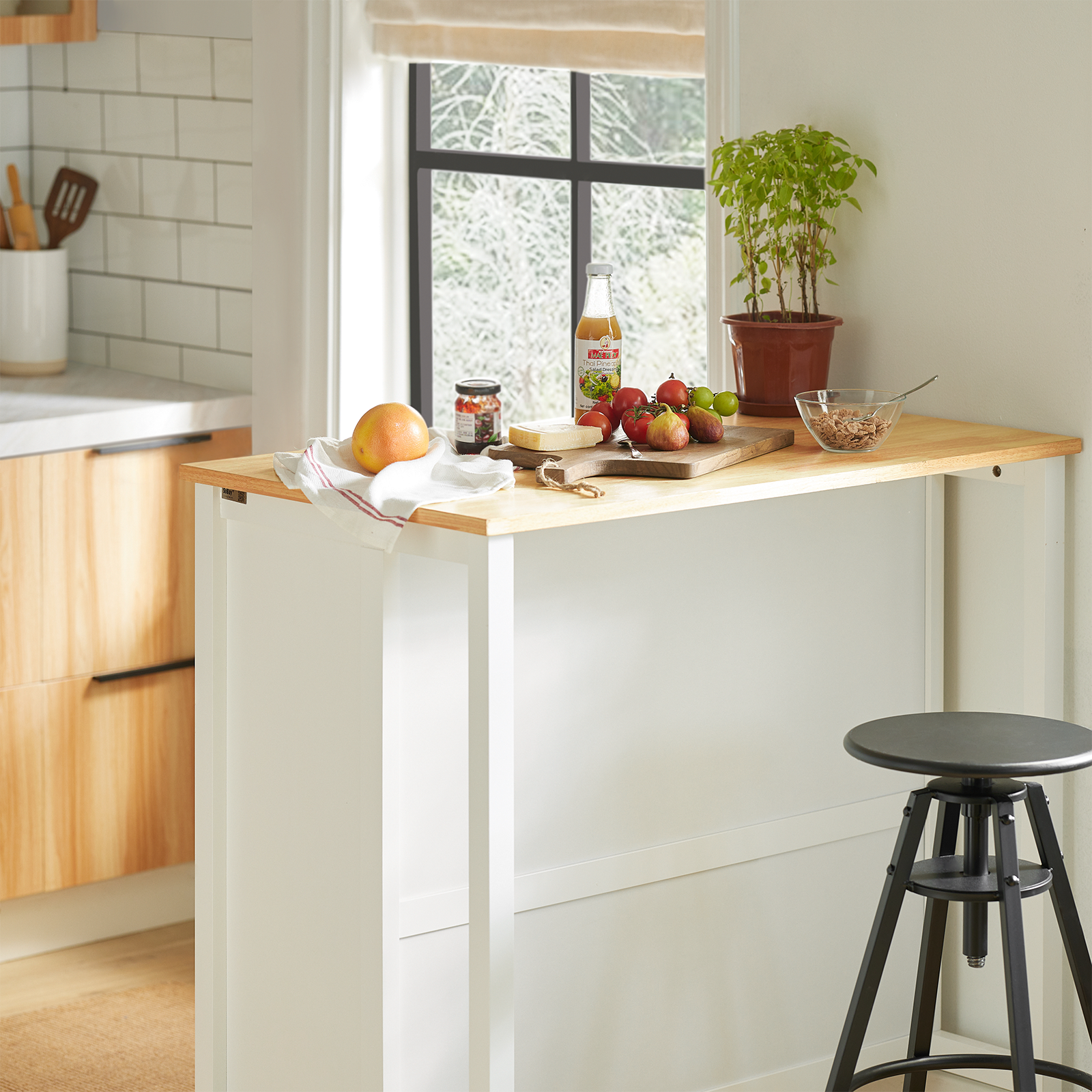 SoBuy Kitchen Storage Serving Trolley Kitchen Cabinet FKW74-WN