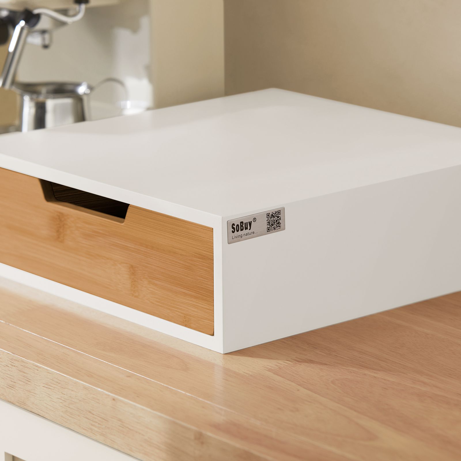 SoBuy Coffee Pod Storage Drawer, Coffee Capsule Holder Stand Box FRG179-WN