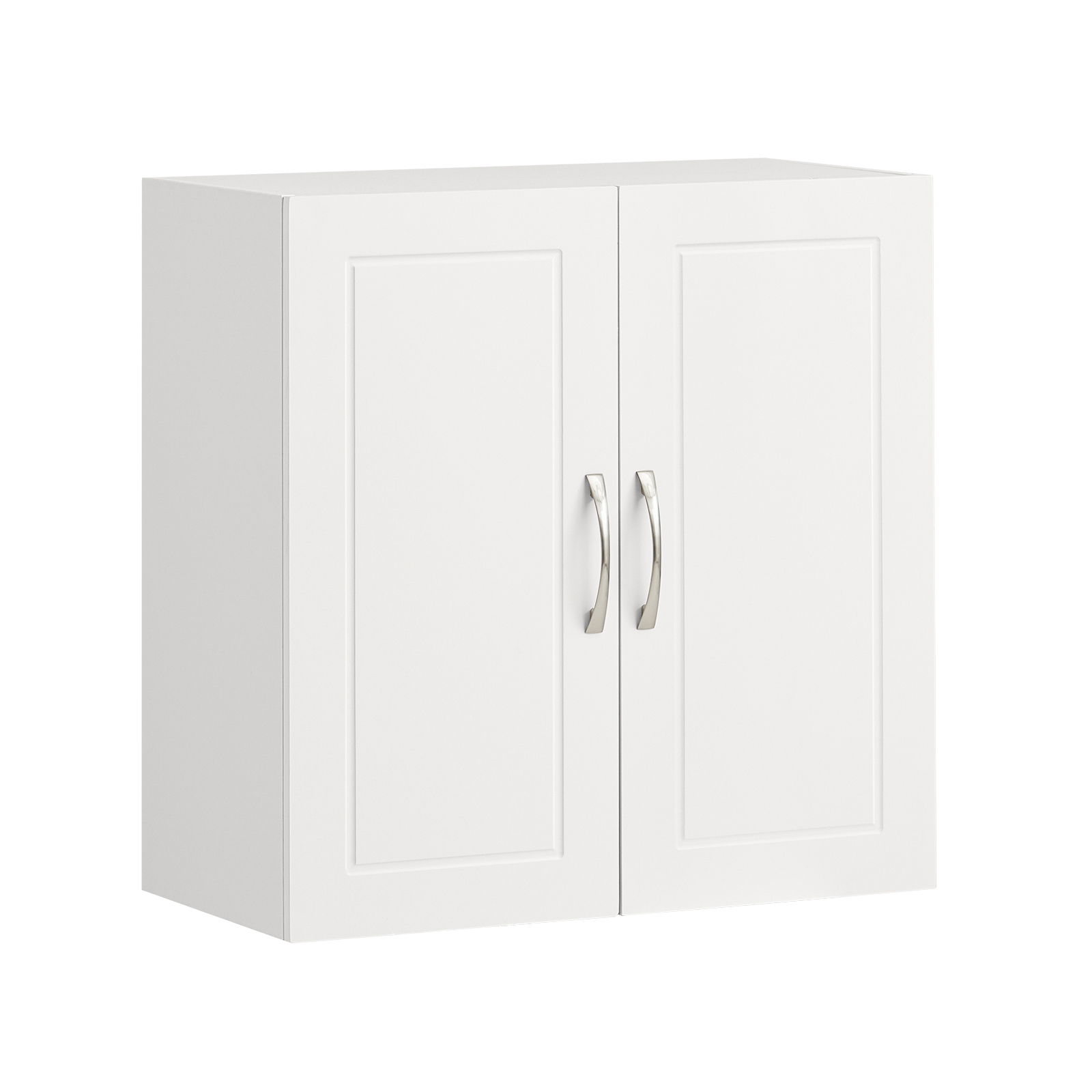 SoBuy Wall Storage Cabinet Unit with Double Doors,Kitchen Bathroom Wall Cabinet,Garage or Laundry Room White FRG231-W