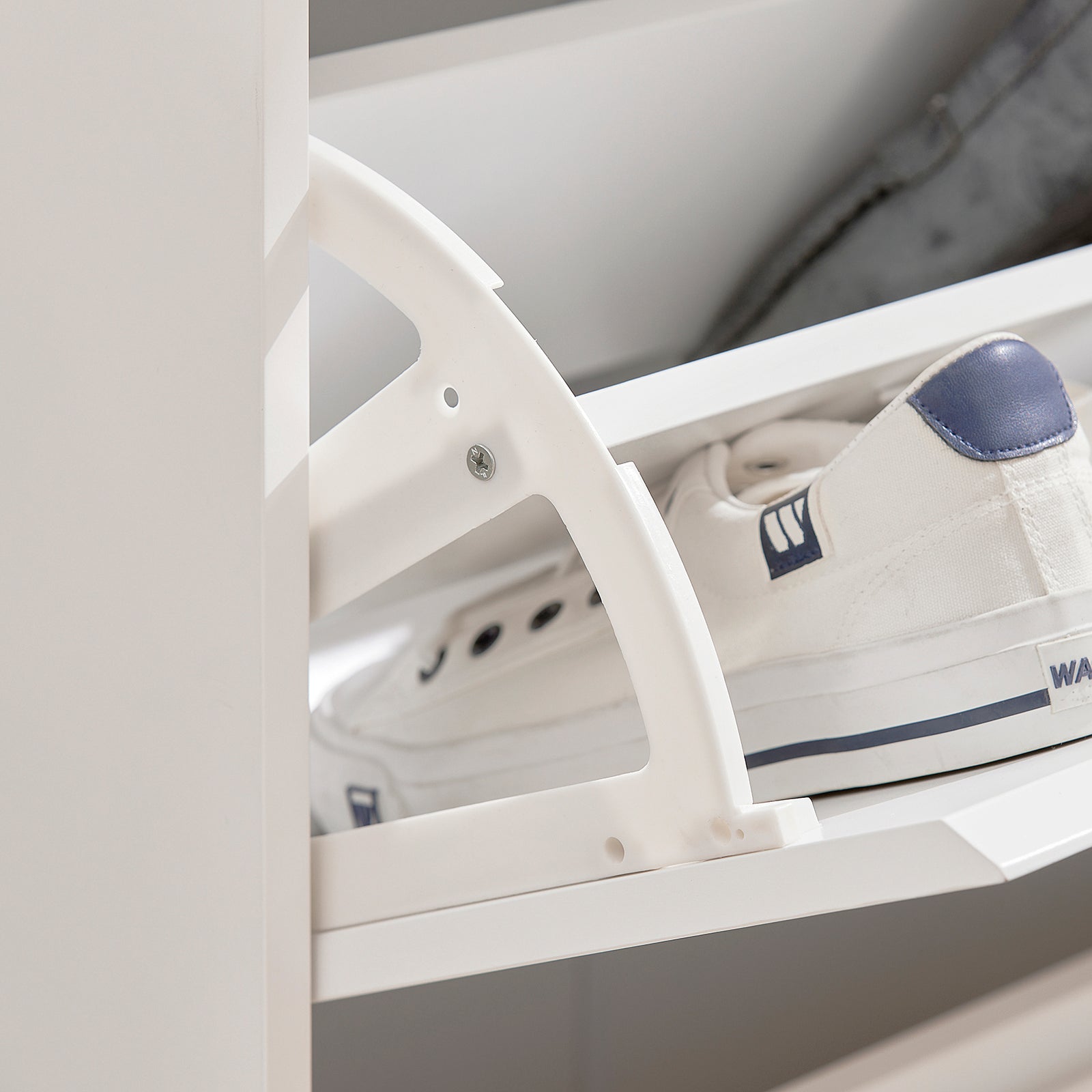 SoBuy FSR111-W Hallway Shoe Cabinet Shoe Rack Shoe Storage Cupboard Organizer