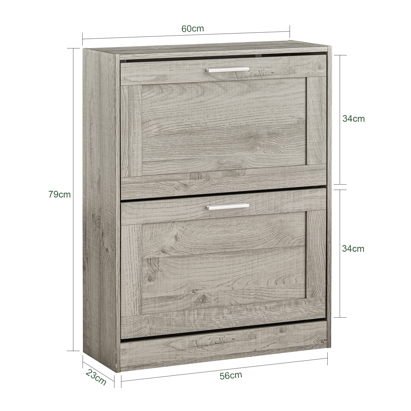 SoBuy FSR137-HG Shoe Cabinet Shoe Rack Shoe Storage Cupboard Organizer Unit