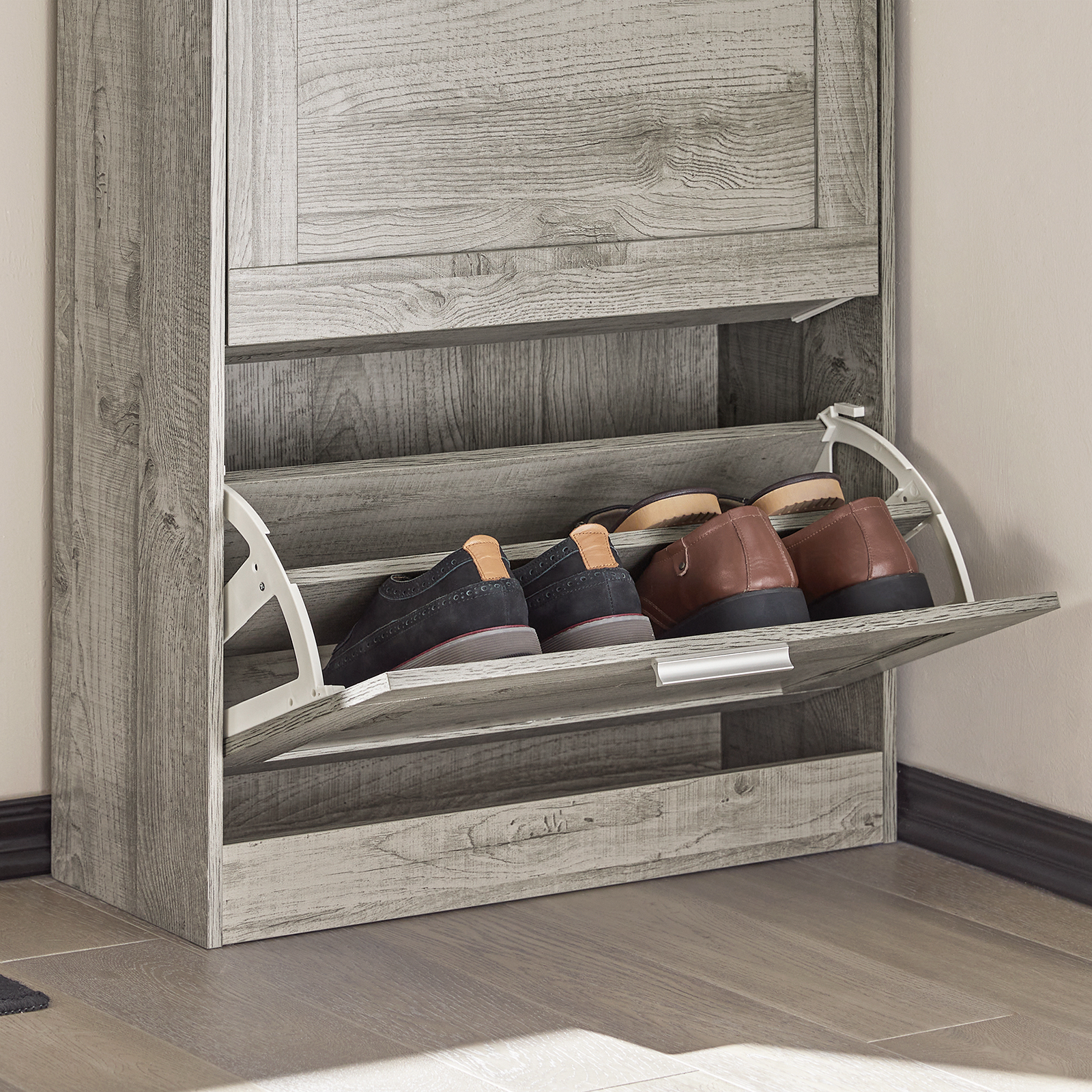SoBuy FSR137-HG Shoe Cabinet Shoe Rack Shoe Storage Cupboard Organizer Unit