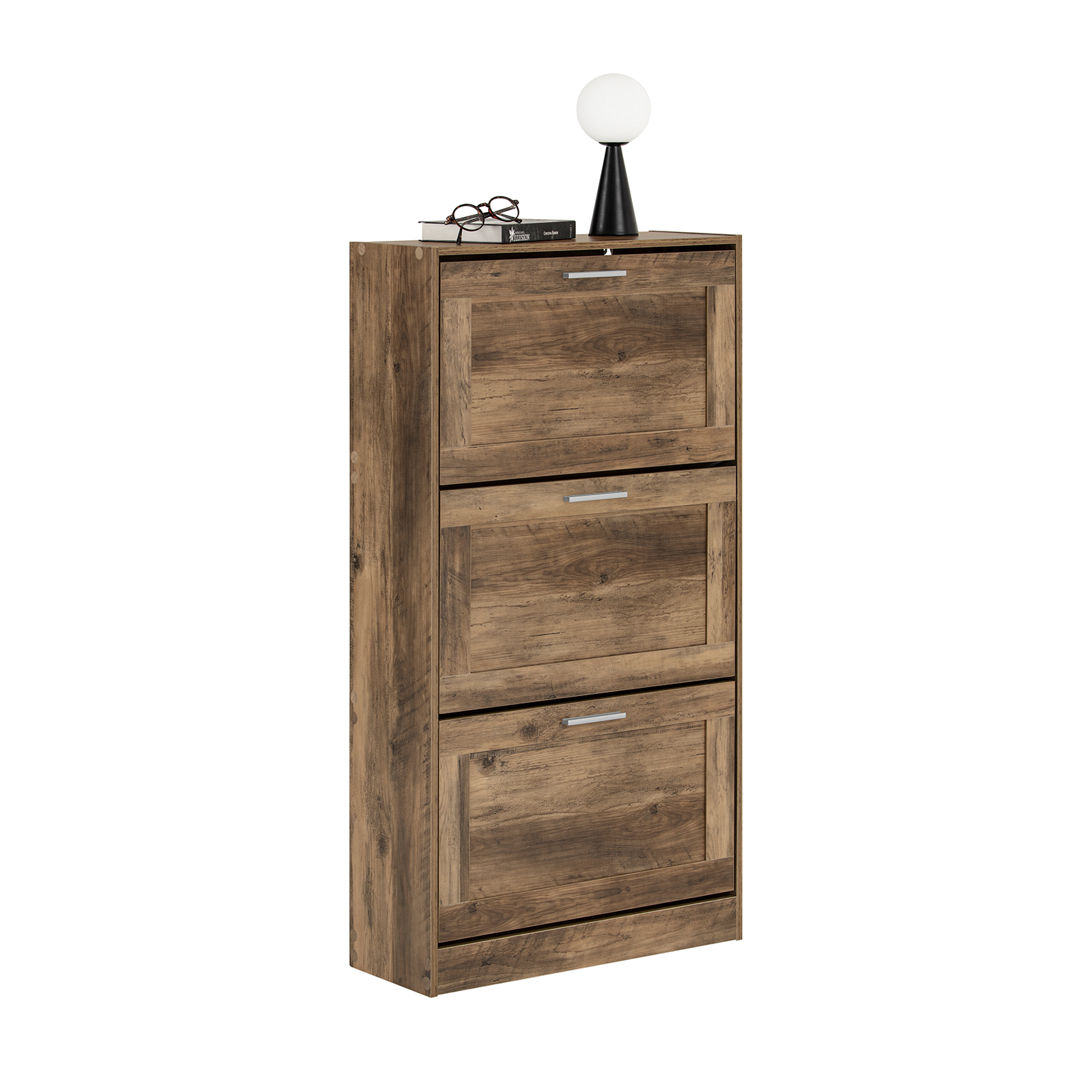 SoBuy FSR137-L-F 3 Drawers Shoe Cabinet Storage Cupboard Organizer Unit
