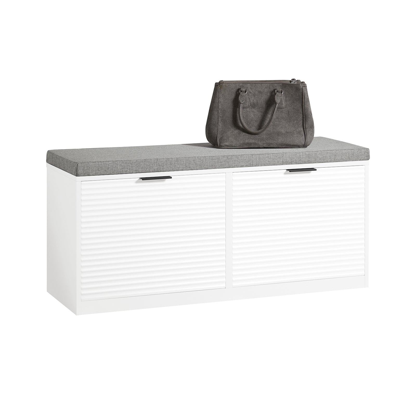 SoBuy FSR147-W Shoe Bench Shoe Cabinet with Flip-Drawer
