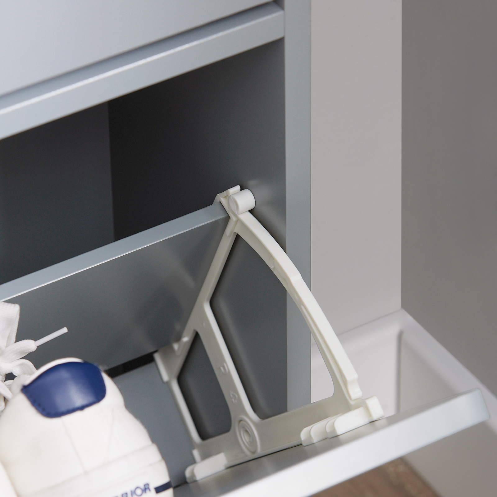 SoBuy FSR151-H-HG 3 Flip-Drawers Shoe Cabinet Shoe Rack Shoe Storage Cupboard Organizer Unit