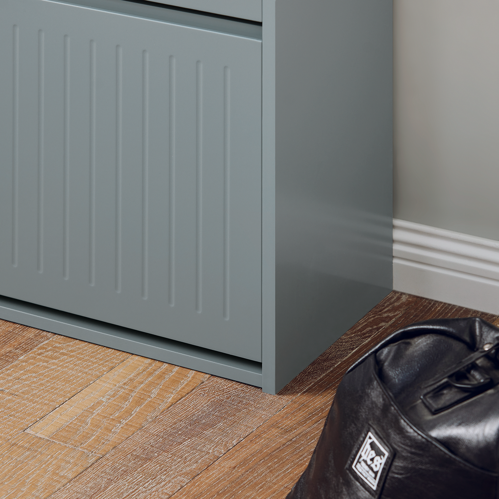 SoBuy 2 Flip-Drawers Shoe Cabinet Shoe Rack Shoe Storage Cupboard Organizer Unit FSR165-K-HG