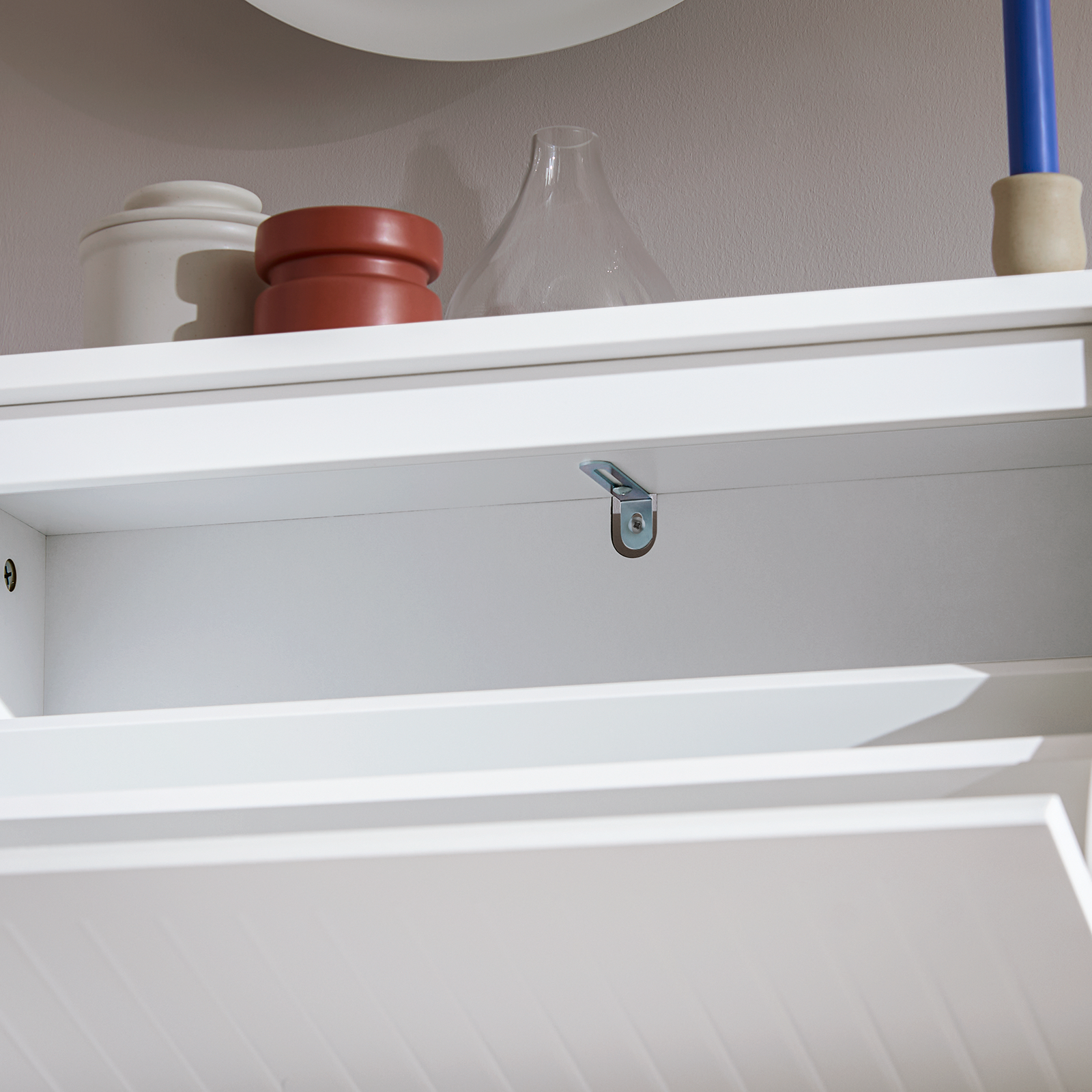 SoBuy 2 Flip-Drawers Shoe Cabinet Shoe Rack Shoe Storage Cupboard Organizer Unit FSR165-K-W