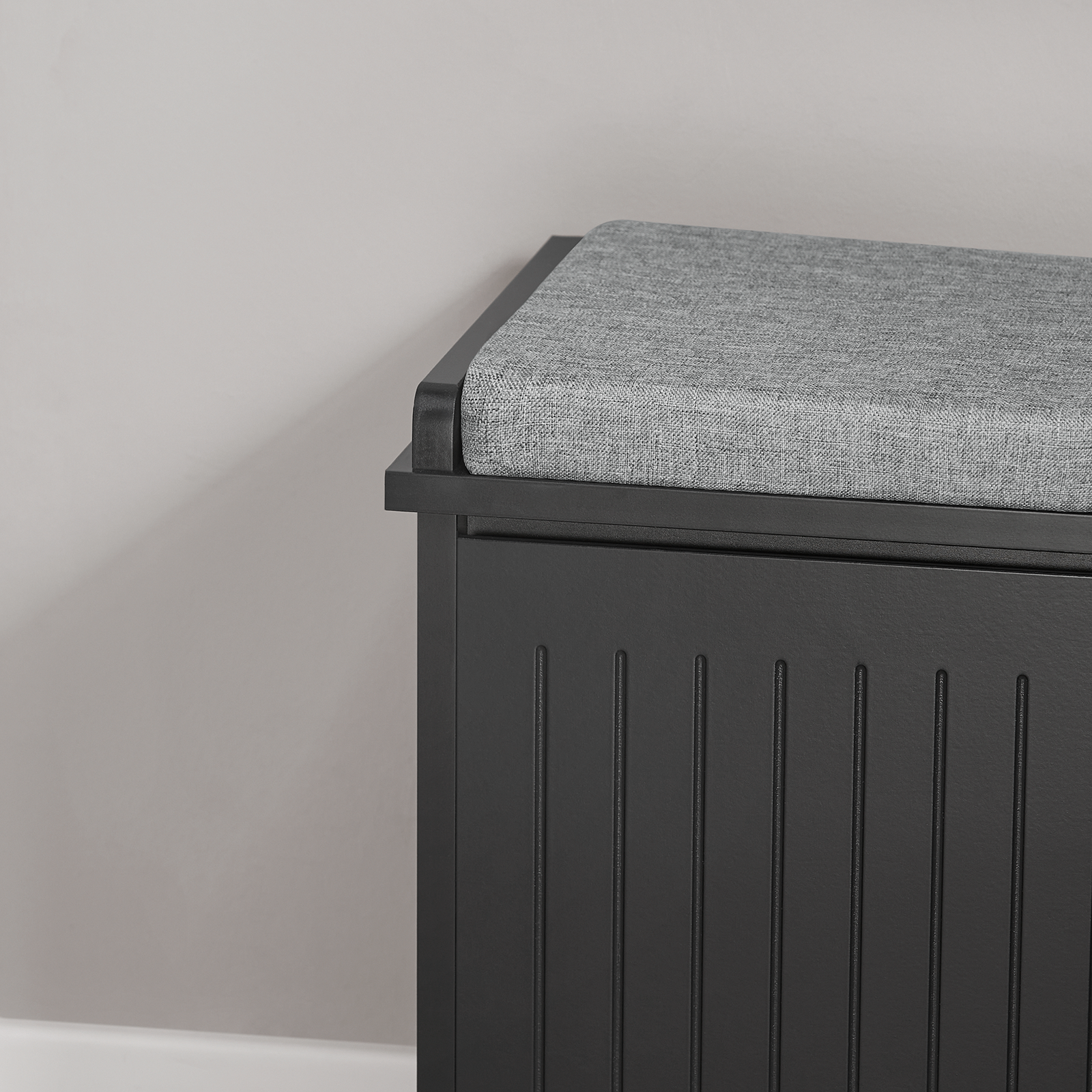 SoBuy FSR98-SCH Hallway Shoe Bench Shoe Rack Shoe Cabinet with Seat Cushion and Flip-Drawer