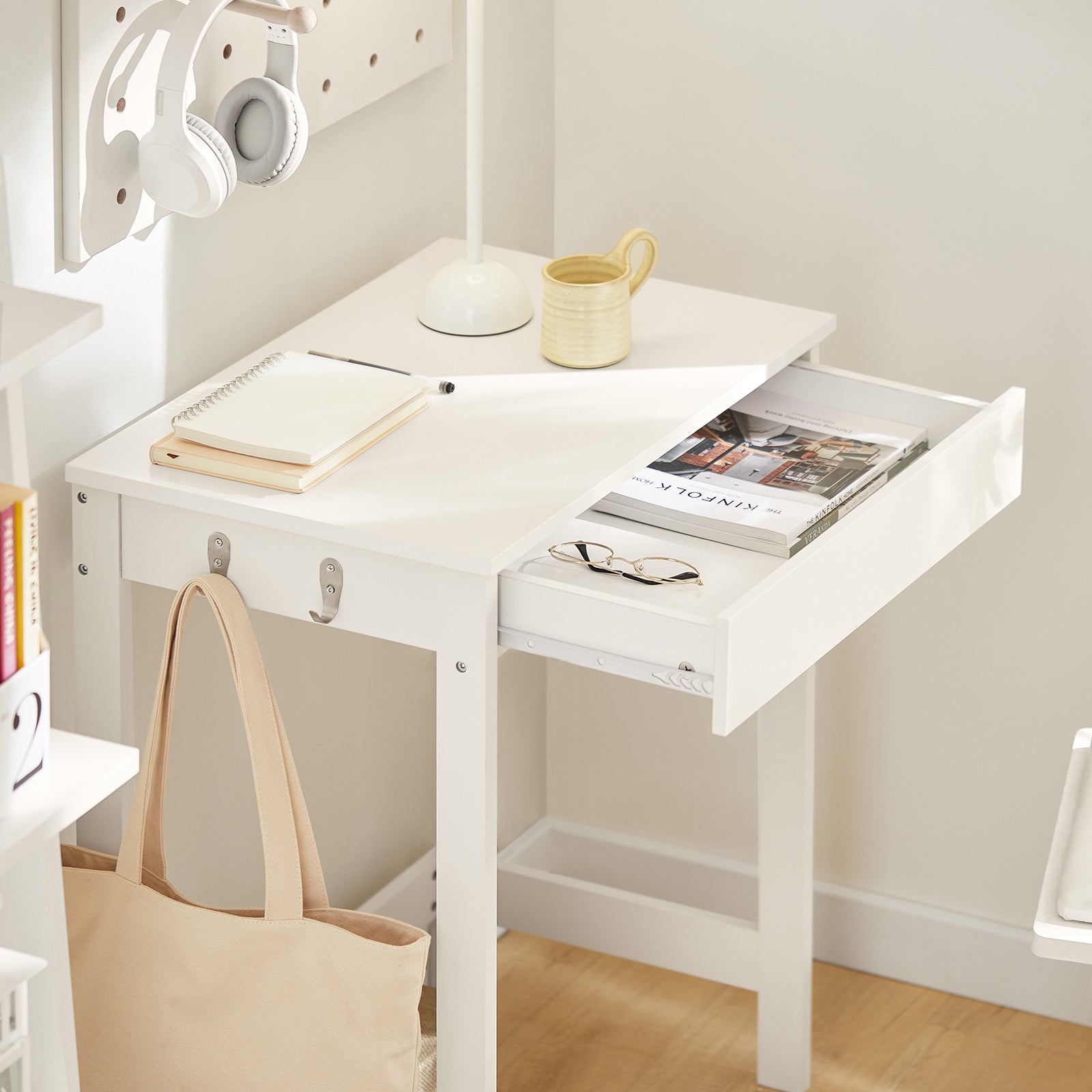 SoBuy FWT43-W, Computer Desk Workstation Writing Desk Children Teenagers Desk