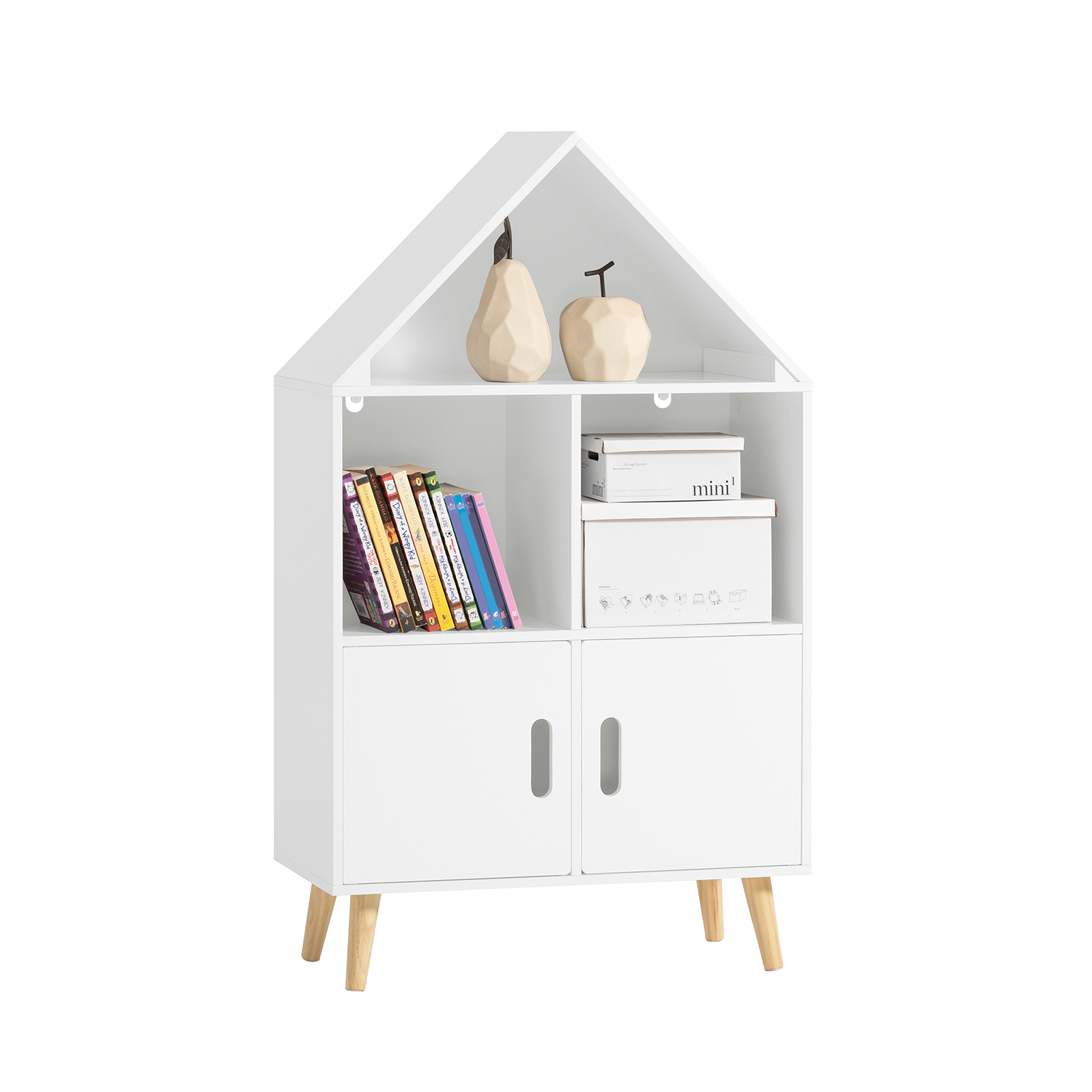 SoBuy Children Kids Bookcase Toy Shelf Storage Display Shelf Rack KMB58-W