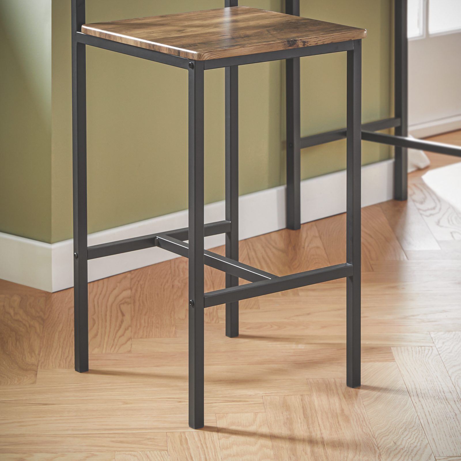 SoBuy OGT03-XL, Bar Set-1 Bar Table and 2 Stools, 3 Pieces Home Kitchen Breakfast Bar Set Furniture Dining Set