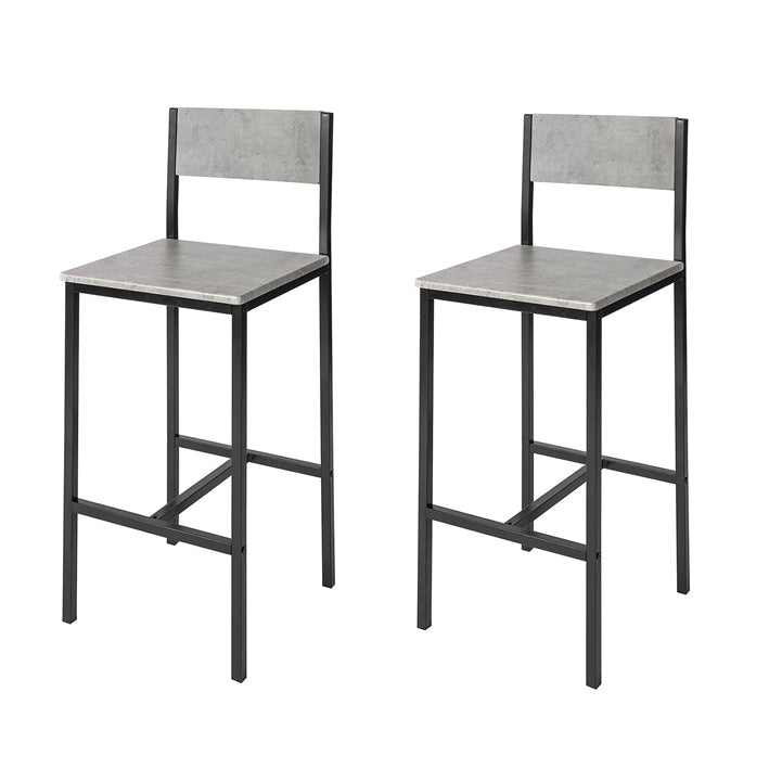 SoBuy FST53-HGX2,Set of 2 Bar Stools,Kitchen Breakfast Barstools,High Chairs