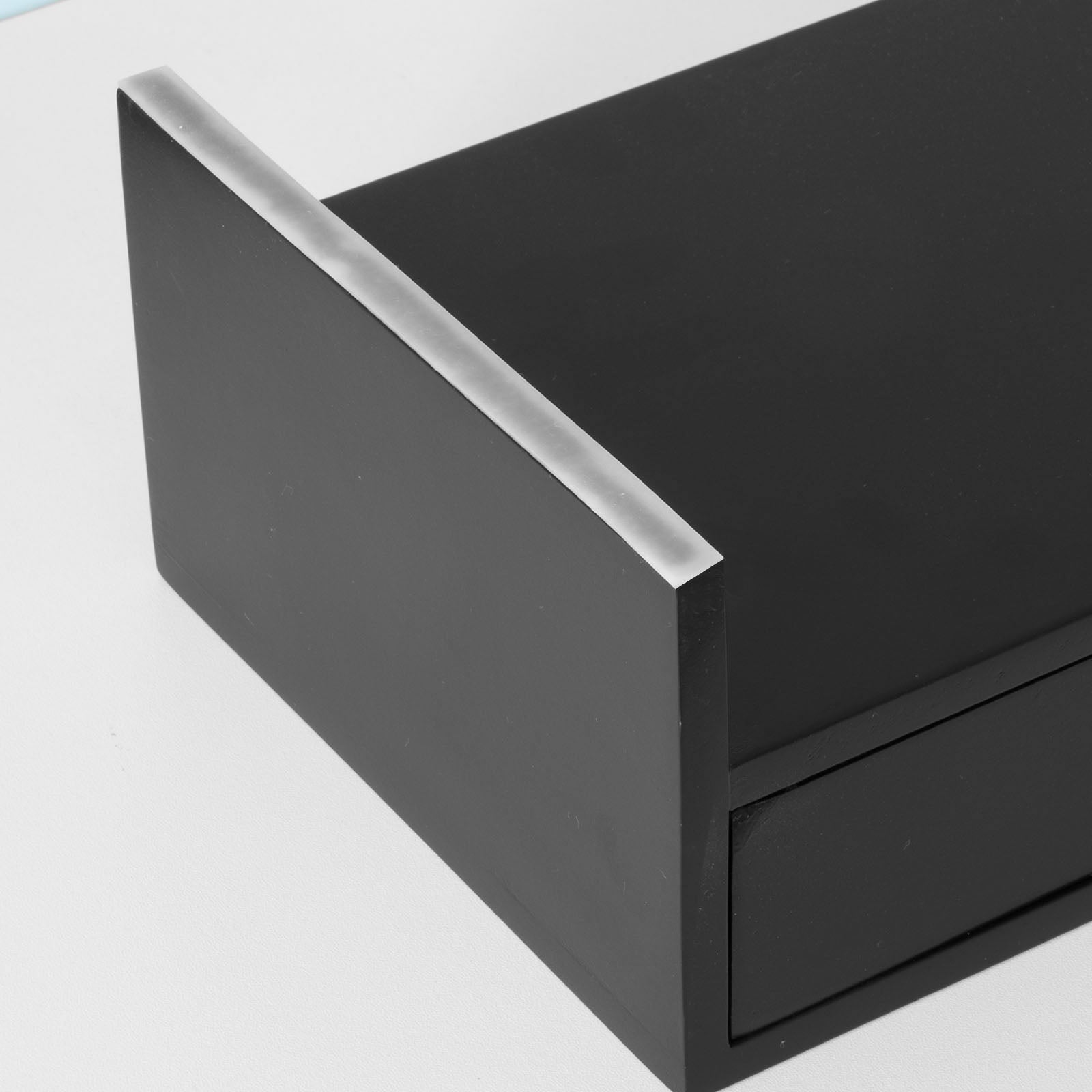 SoBuy BBF02-SCH, Monitor Stand Computer Screen Monitor Stand Monitor Riser Desk Organizer with 2 Drawers