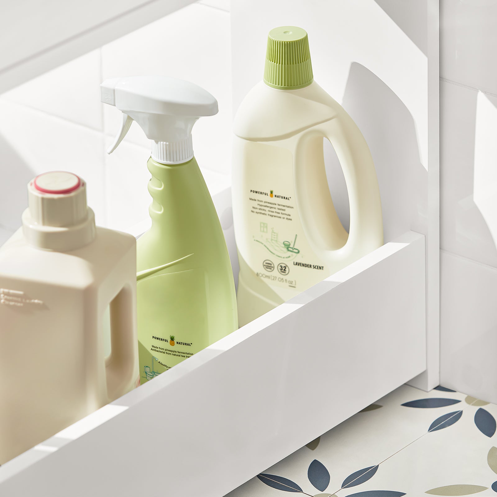 SoBuy BZR48-W, Bathroom Toilet Paper Roll Holder, Bathroom Shelf Narrow Shelf Storage Cabinet