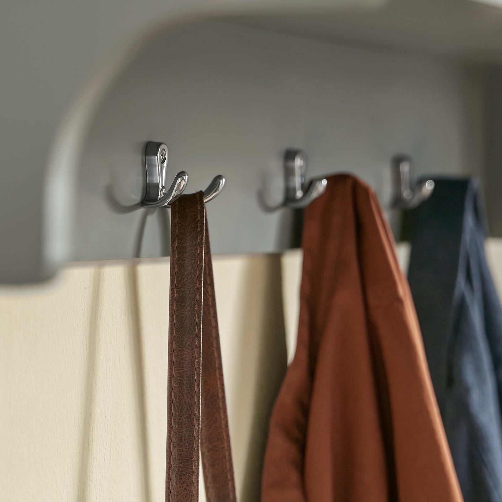 SoBuy FHK28-HG, Wall Coat Rack Wall Shelf Wall Storage Cabinet Unit with Hooks