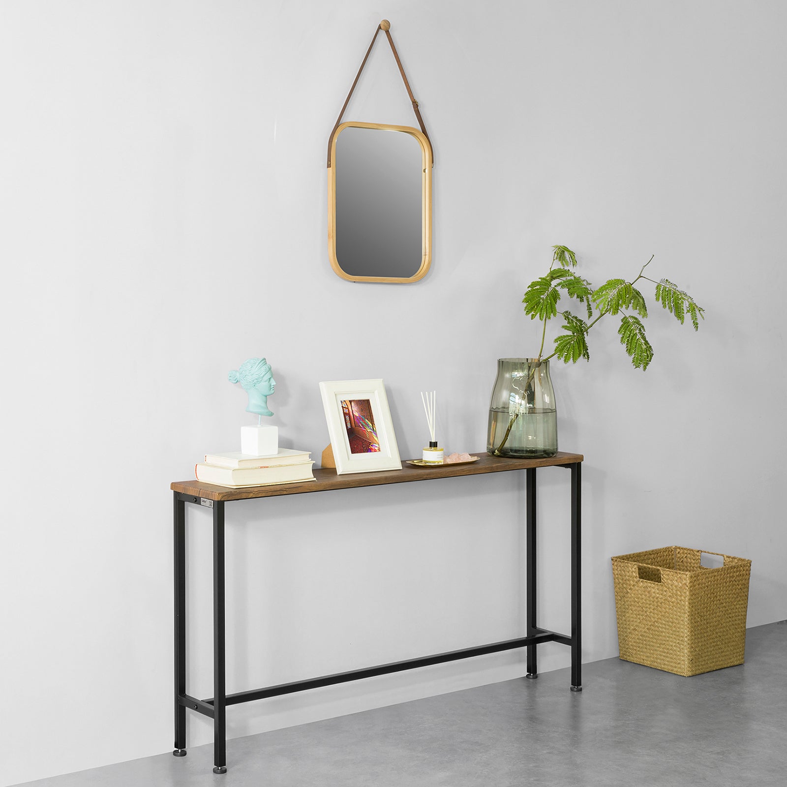 SoBuy FSB19-N, Console Table, Hall Table Side Table End Table, Living Room Sofa Table,W120 x D20 x H65cm