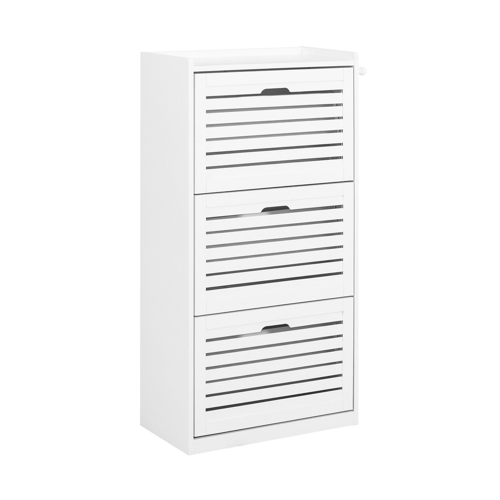 SoBuy FSR108-W, 3 Drawers Shoe Cabinet Shoe Rack Shoe Storage Cupboard Organizer Unit