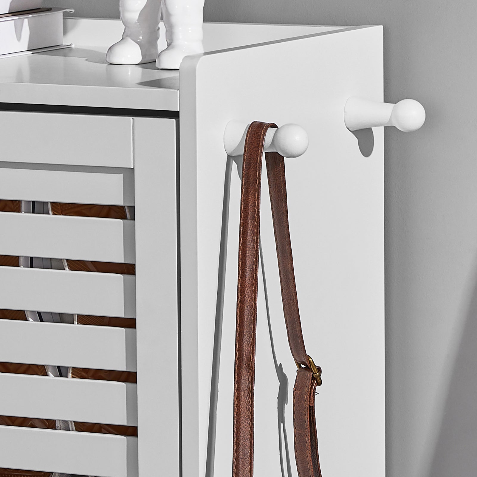 SoBuy FSR108-W, 3 Drawers Shoe Cabinet Shoe Rack Shoe Storage Cupboard Organizer Unit