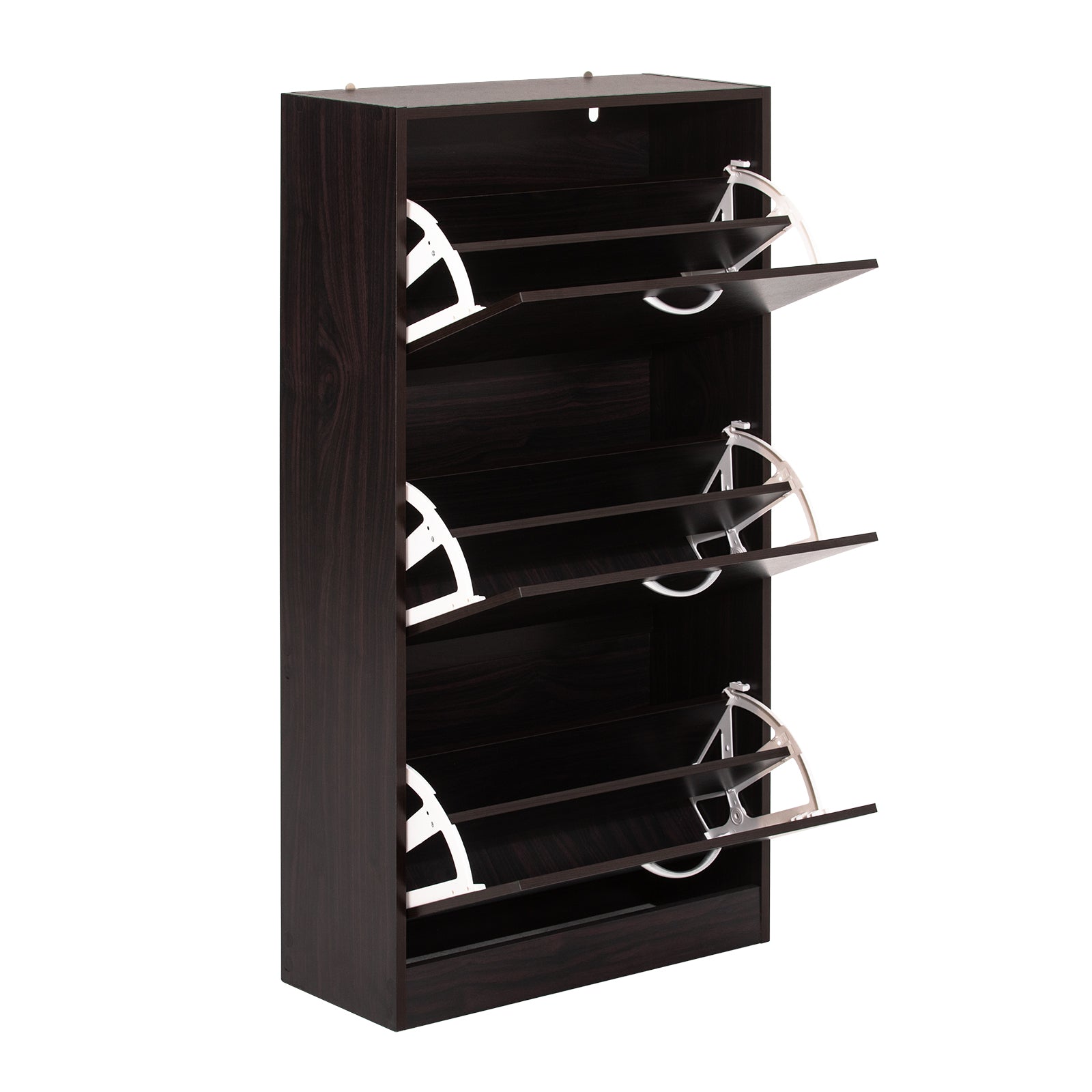 SoBuy FSR110-BR, 3 Drawers Shoe Cabinet Shoe Rack Shoe Storage Cupboard Organizer Unit