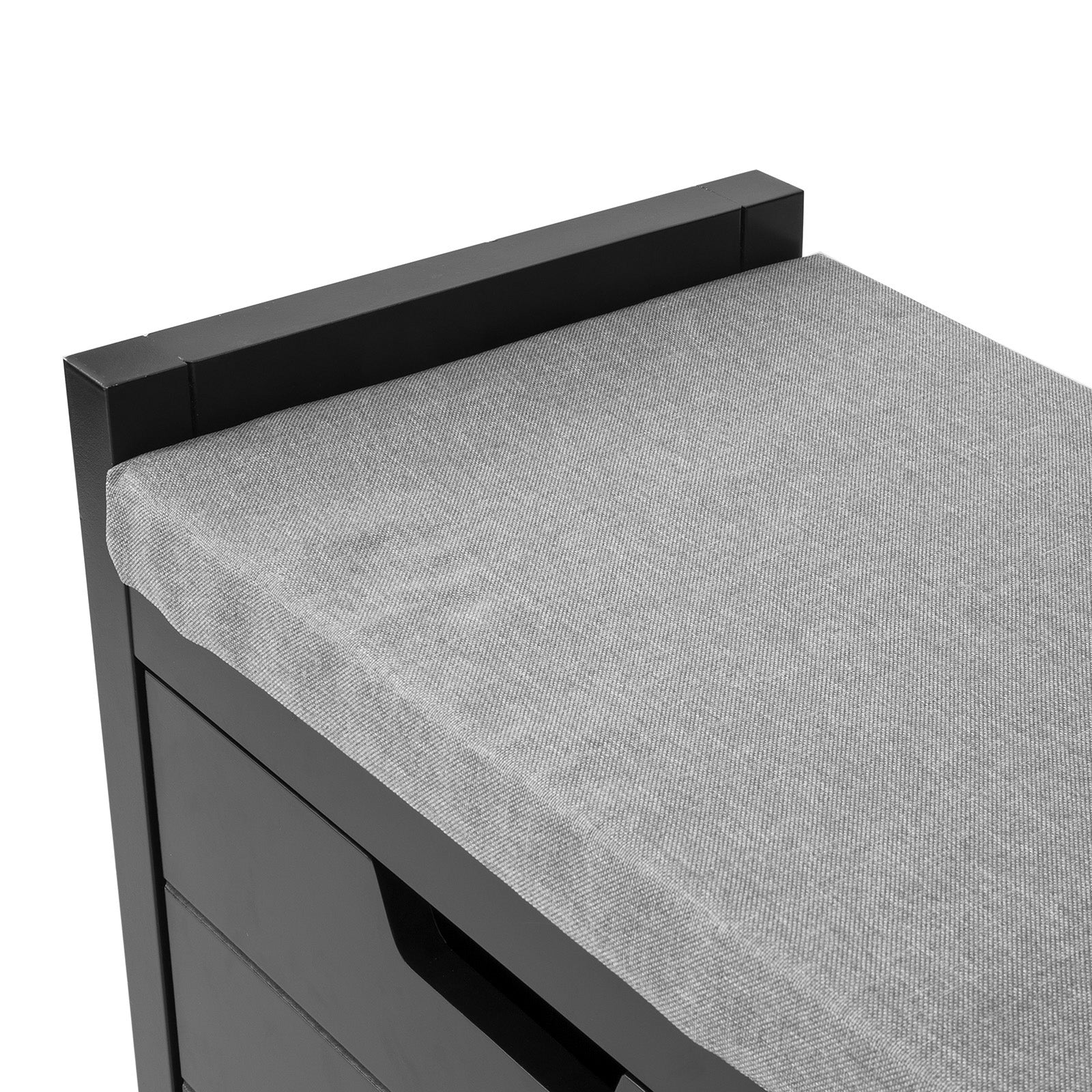 SoBuy FSR63-SCH, Shoe Bench Shoe Rack Shoe Cabinet Hallway Storage Bench with Seat Cushion