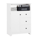 SoBuy Bathroom Storage Cabinet Living Room Hallway Storage Cupboard BZR107-W