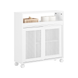 SoBuy Bathroom Storage Cabinet with 2 Sliding Doors, Toilet Paper Roll Holder BZR119-W