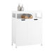 SoBuy Bathroom Cabinet Bathroom Storage Cabinet Cupboard with 2 Doors BZR121-W