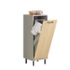 SoBuy Tilt-Out Laundry Storage Cabinet Bathroom Laundry Chest Cabinet with Laundry Basket BZR132-NG