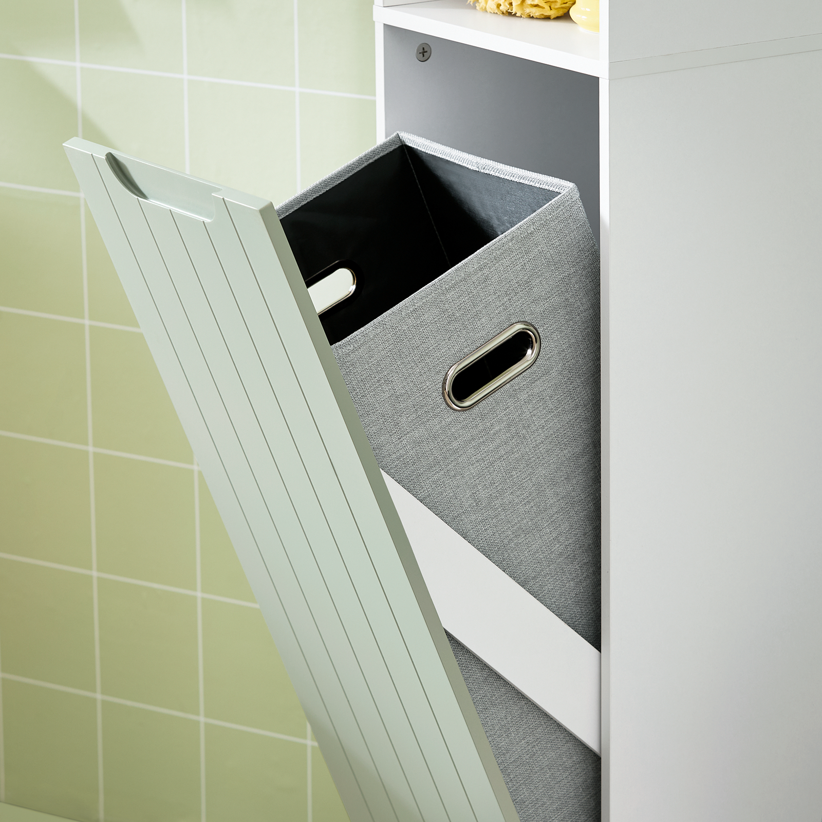 SoBuy Bathroom Tall Cabinet Cupboard Bathroom Storage Cabinet BZR137-GR