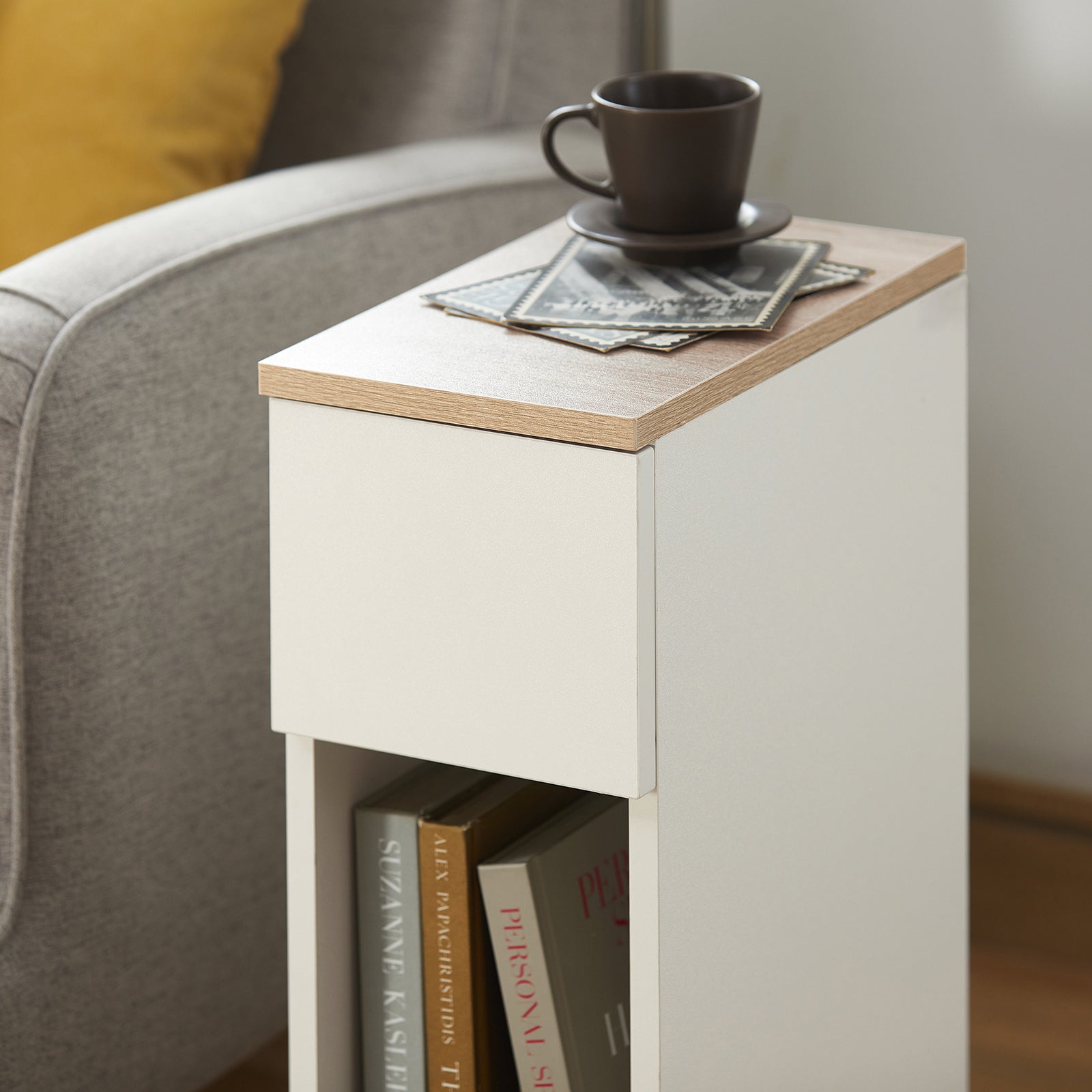 SoBuy Bedside Table Nightstand Side Table End Table Sofa Table FBT111-WN