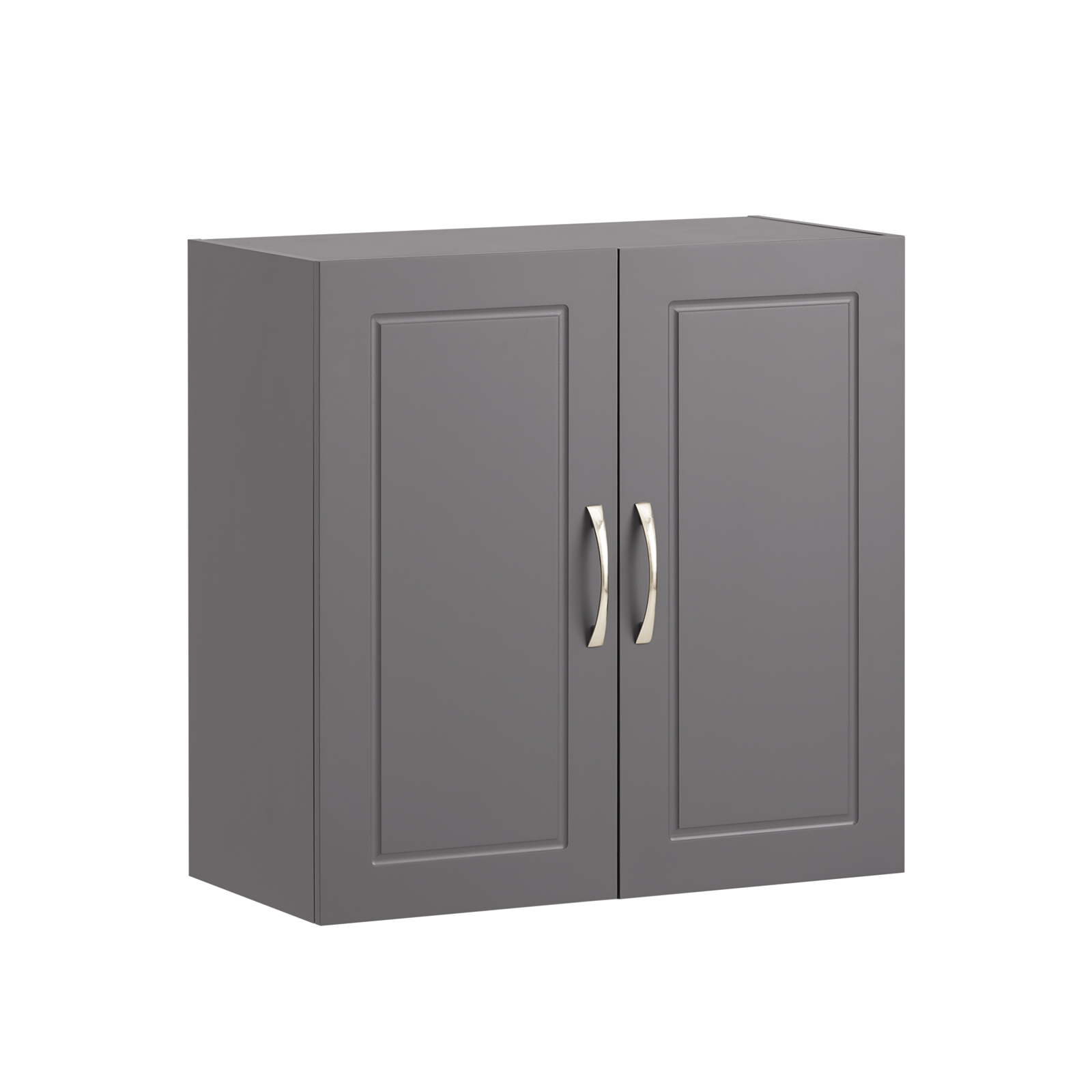 SoBuy Wall Storage Cabinet Unit with Double Doors,Kitchen Bathroom Wall Cabinet Grey FRG231-DG