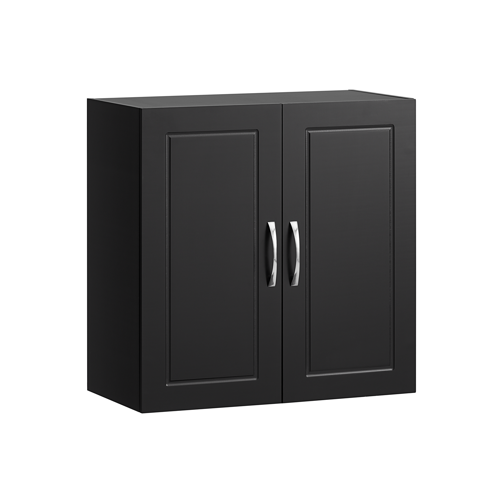 SoBuy FRG231-SCH,Wall Storage Cabinet Unit with Double Doors,Kitchen Bathroom Wall Cabinet,Garage or Laundry Room Black