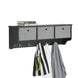 SoBuy FRG282-SCH Wall Coat Rack Wall Shelf Wall Storage Cabinet Unit