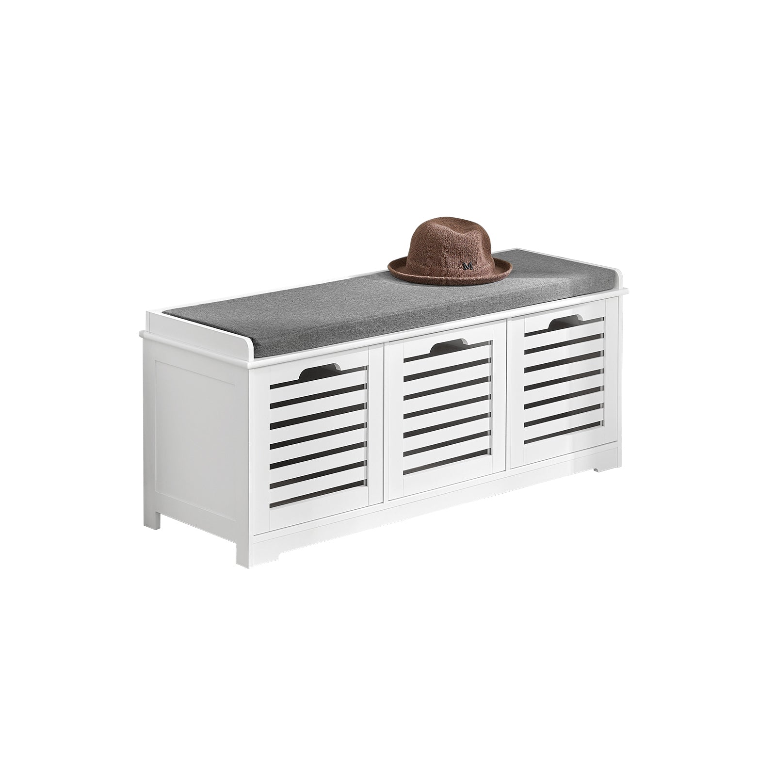 SoBuy Shoe Storage Bench With Drawers & Cushion,FSR23-W