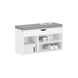 SoBuy FSR45-HG,Shoe Storage Cabinet,Shoe Rack Shoe Bench with Lift Up Bench Top and Grey Cushion