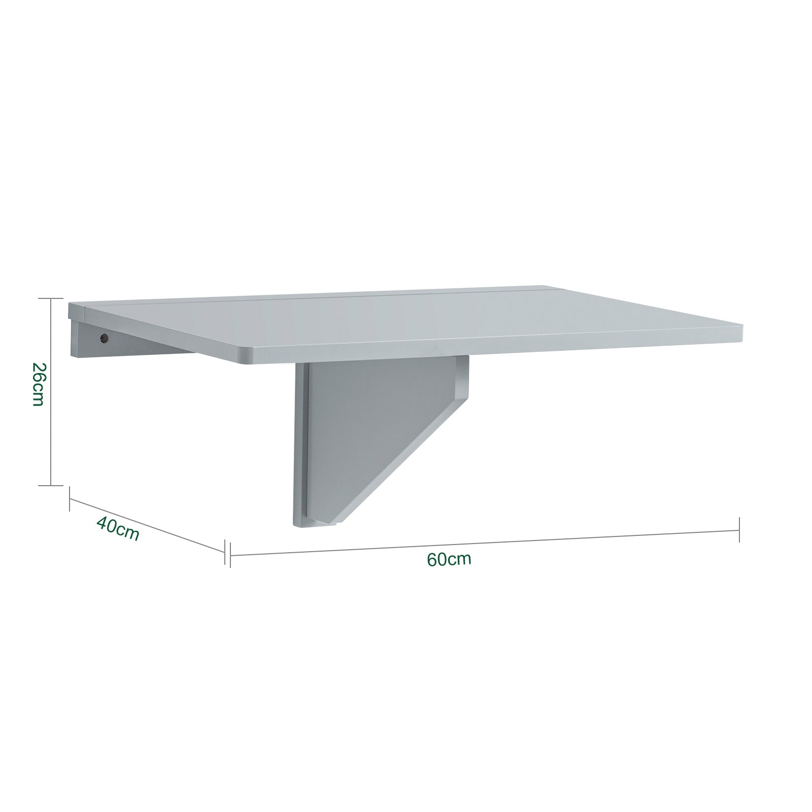 SoBuy FWT03-HG, Folding Wall-Mounted Drop-Leaf Table, Computer Desk, Dining Table