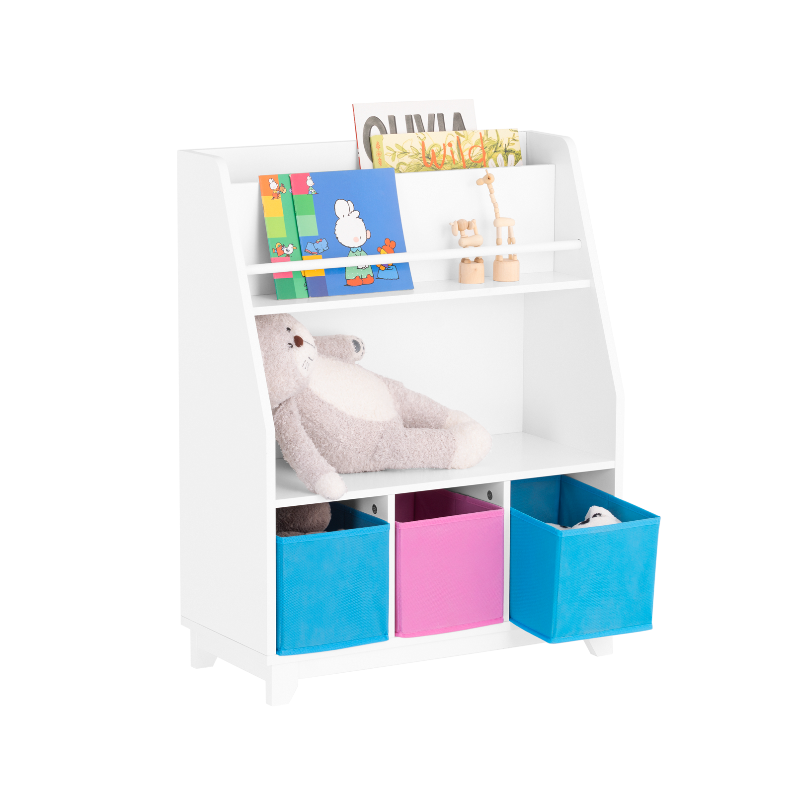 SoBuy KMB34-F Children Bookcase Toy Shelf Storage Display Shelf Rack Organizer