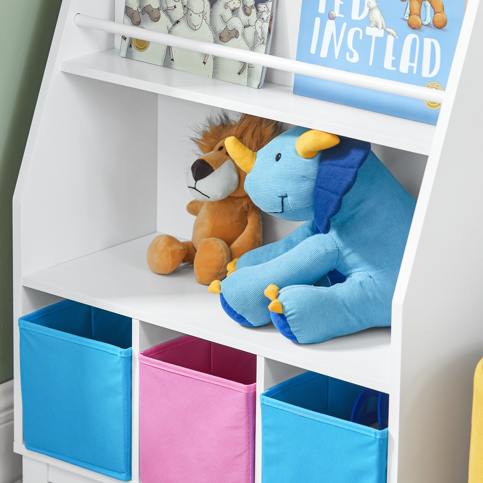 SoBuy KMB34-F Children Bookcase Toy Shelf Storage Display Shelf Rack Organizer