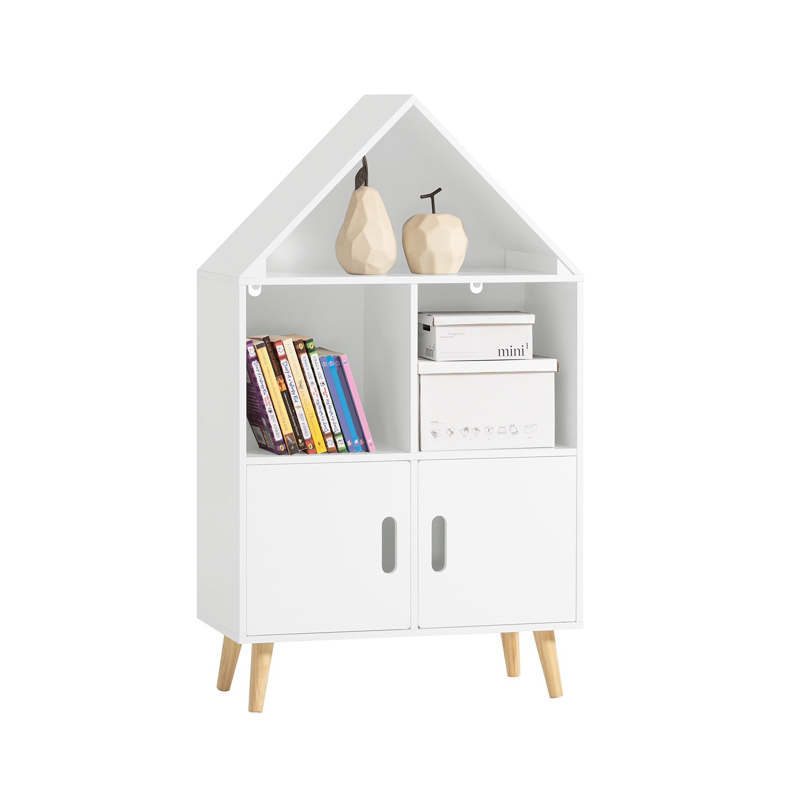 SoBuy KMB58-W Children Kids Bookcase Toy Shelf Storage Display Shelf Rack