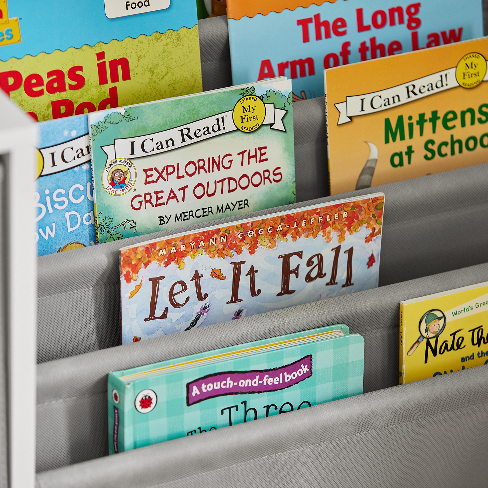 SoBuy KMB76-W, Children Kids Bookcase Book Shelf Toy Shelf Standing Storage Shelf