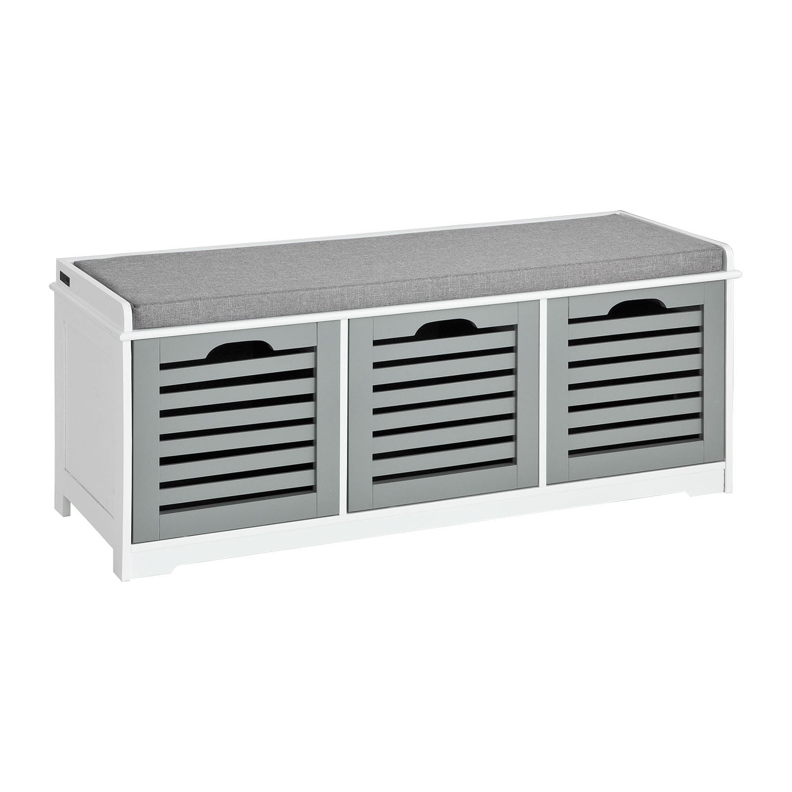 SoBuy Padd Hallway Shoe Storage Bench with 3 Drawers, FSR23-HG