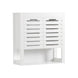 SoBuy BZR51-W, Wall Mounted Storage Cabinet Unit with Double Doors,Kitchen Bathroom Wall Cabinet,Garage or Laundry Room White