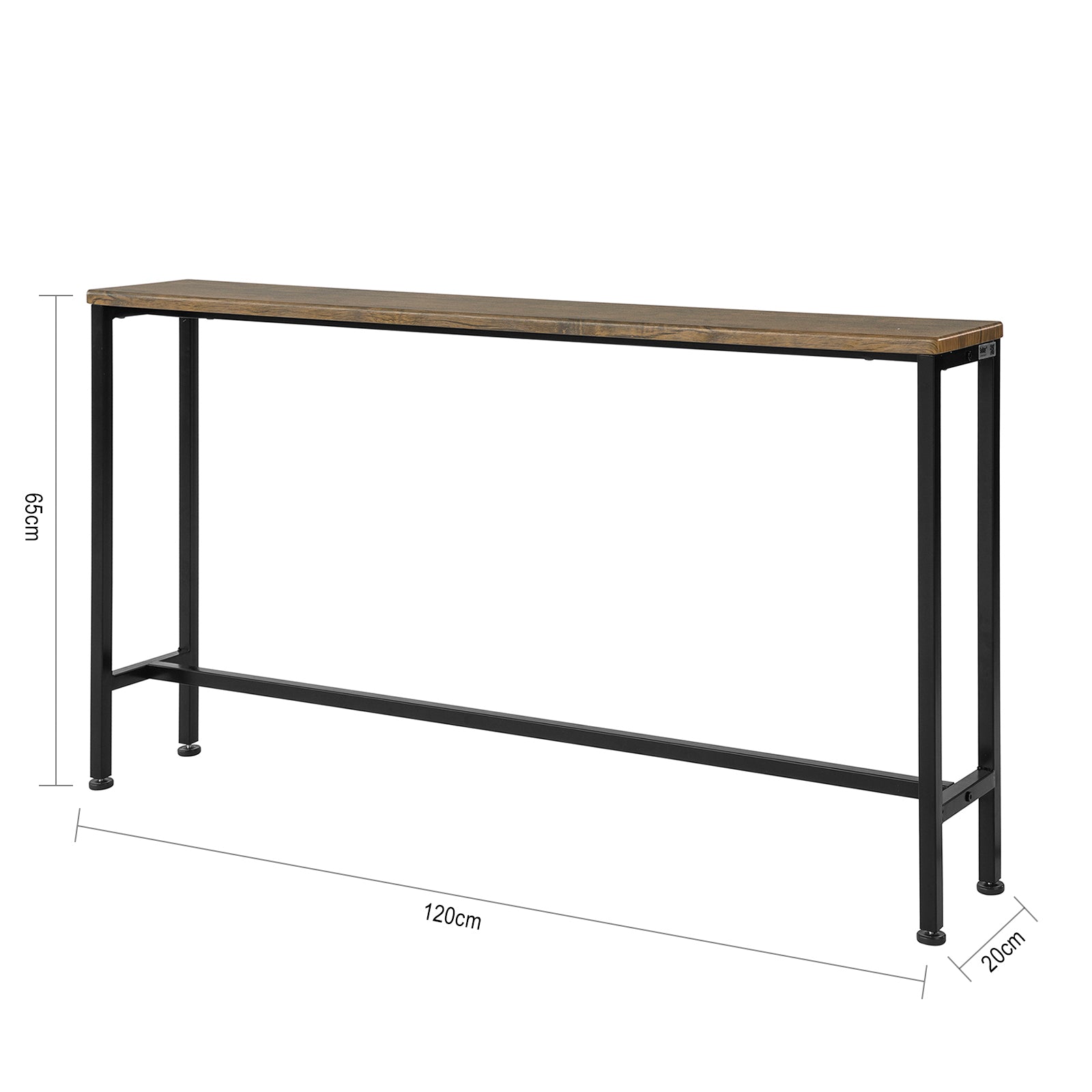 SoBuy FSB19-N, Console Table, Hall Table Side Table End Table, Living Room Sofa Table,W120 x D20 x H65cm