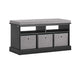 SoBuy FSR67-SCH,Storage Bench with 3 Fabric Drawers and Seat Cushion,Hallway Shoe Bench,Shoe Cabinet