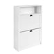 SoBuy FSR87-W, Shoe Cabinet Shoe Rack Shoe Cupboard with 1 Storage Compartment and 2 Drawers