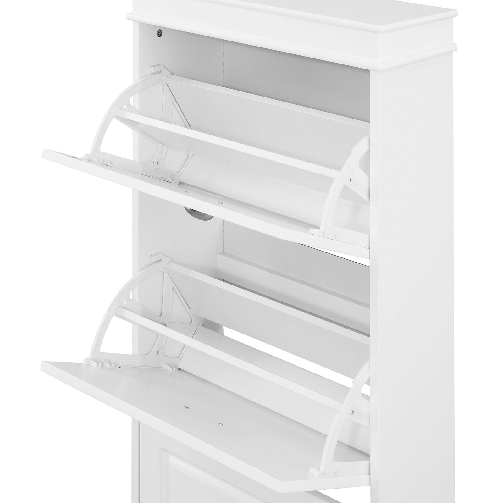 SoBuy FSR94-W, 3 Drawers Shoe Cabinet Shoe Rack Shoe Storage Cupboard Organizer Unit