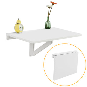 SoBuy Folding Wood Wall Kitchen Dining Table 60x40cm,White,FWT03-W