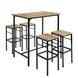 SoBuy OGT11-XL,Bar Set-1 Bar Table and 4 Stools,Home Kitchen Breakfast Table,Kitchen Counter with Bar Chairs